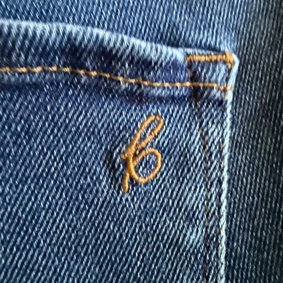 Blanqi Denim Maternity Belly Support Straight Leg Jeans Size 10 Medium Wash - Picture 14 of 16